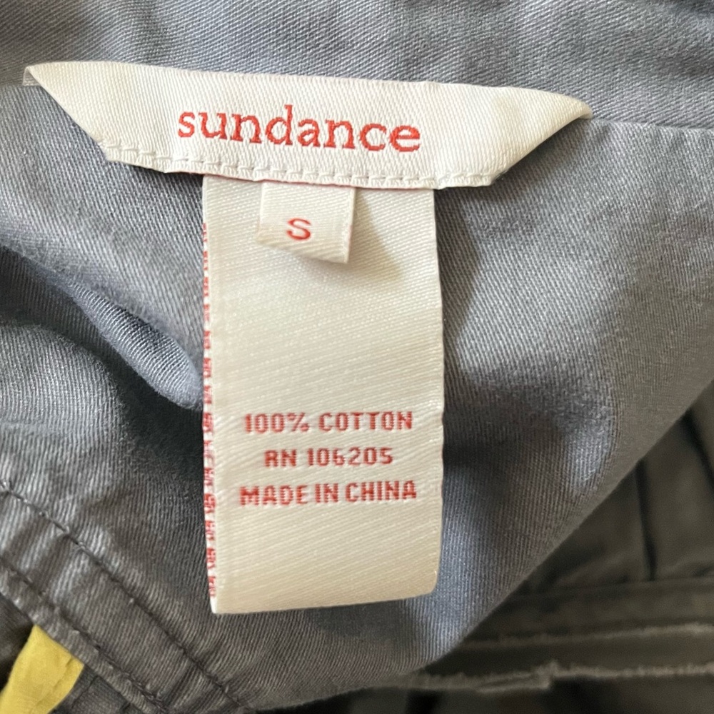 Sundance Doubled breasted Cotton Jacket Size Small - Picture 6 of 7